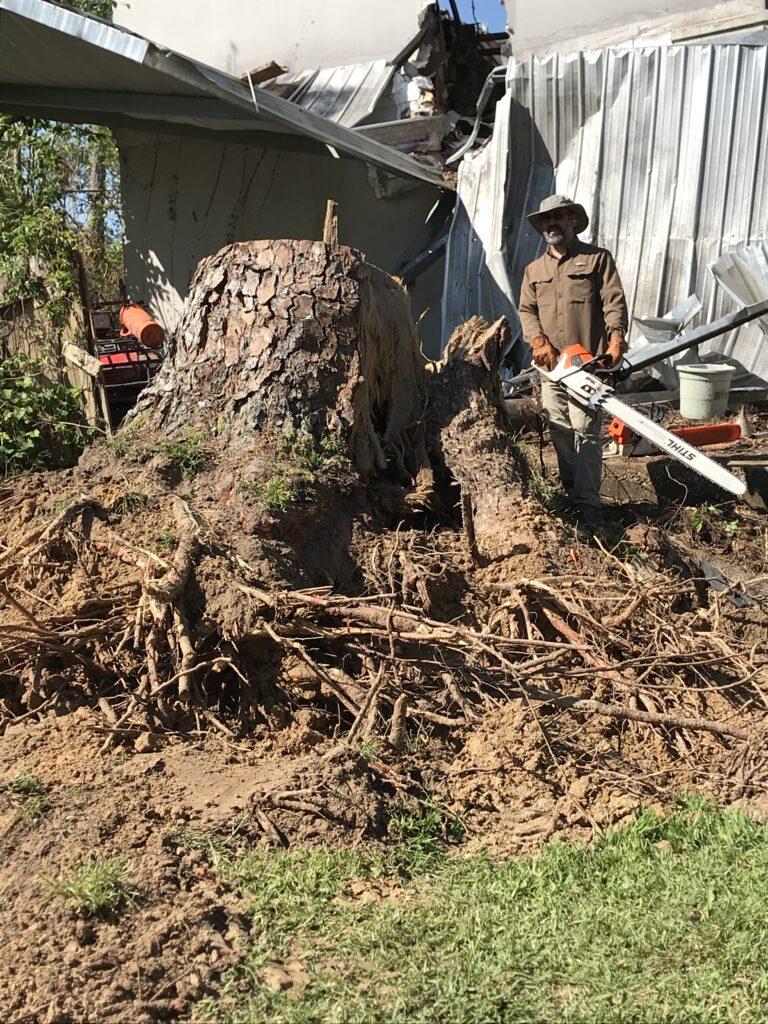 Man Holding a Chainsaw